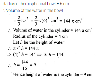 ML Aggarwal Class 10 Solutions for ICSE Maths Chapter 17 Mensuration Chapter Test 26