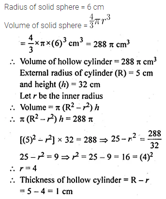 ML Aggarwal Class 10 Solutions for ICSE Maths Chapter 17 Mensuration Chapter Test 29