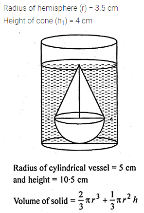 ML Aggarwal Class 10 Solutions for ICSE Maths Chapter 17 Mensuration Chapter Test 30