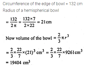 ML Aggarwal Class 10 Solutions for ICSE Maths Chapter 17 Mensuration Chapter Test 5