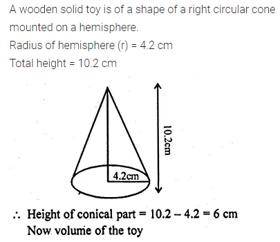 ML Aggarwal Class 10 Solutions for ICSE Maths Chapter 17 Mensuration Chapter Test 7