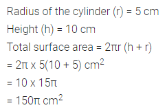 ML Aggarwal Class 10 Solutions for ICSE Maths Chapter 17 Mensuration Ex 17.1 1