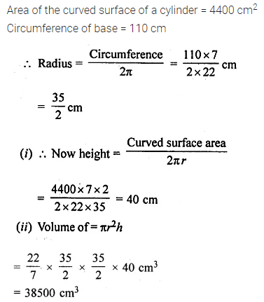 ML Aggarwal Class 10 Solutions for ICSE Maths Chapter 17 Mensuration Ex 17.1 11