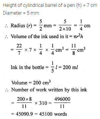 ML Aggarwal Class 10 Solutions for ICSE Maths Chapter 17 Mensuration Ex 17.1 13