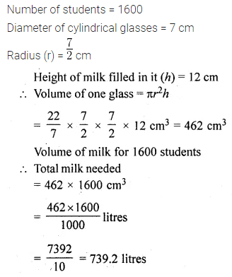 ML Aggarwal Class 10 Solutions for ICSE Maths Chapter 17 Mensuration Ex 17.1 3