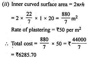 ML Aggarwal Class 10 Solutions for ICSE Maths Chapter 17 Mensuration Ex 17.1 7