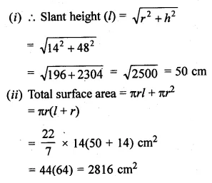 ML Aggarwal Class 10 Solutions for ICSE Maths Chapter 17 Mensuration Ex 17.2 18