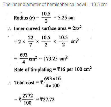 ML Aggarwal Class 10 Solutions for ICSE Maths Chapter 17 Mensuration Ex 17.3 7