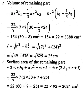 ML Aggarwal Class 10 Solutions for ICSE Maths Chapter 17 Mensuration Ex 17.4 19