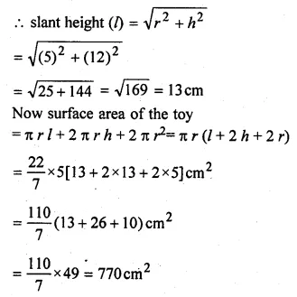 ML Aggarwal Class 10 Solutions for ICSE Maths Chapter 17 Mensuration Ex 17.4 34