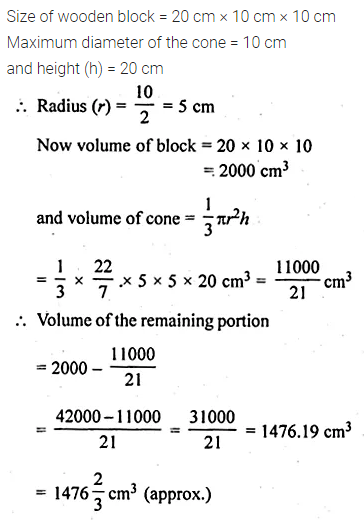 ML Aggarwal Class 10 Solutions for ICSE Maths Chapter 17 Mensuration Ex 17.4 7