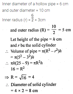 ML Aggarwal Class 10 Solutions for ICSE Maths Chapter 17 Mensuration Ex 17.5 10