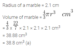 ML Aggarwal Class 10 Solutions for ICSE Maths Chapter 17 Mensuration MCQS 19