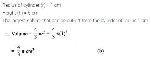 ML Aggarwal Class 10 Solutions for ICSE Maths Chapter 17 Mensuration MCQS 21