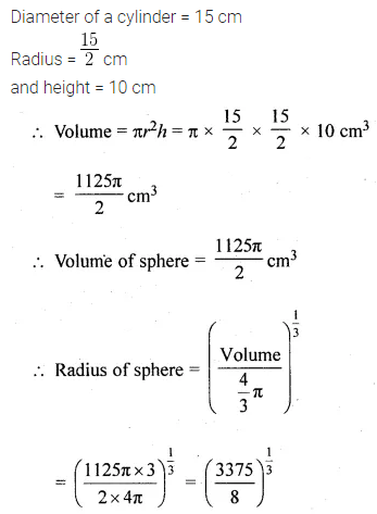 ML Aggarwal Class 10 Solutions for ICSE Maths Chapter 17 Mensuration MCQS 27