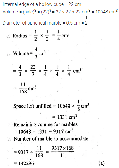 ML Aggarwal Class 10 Solutions for ICSE Maths Chapter 17 Mensuration MCQS 33