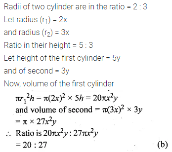 ML Aggarwal Class 10 Solutions for ICSE Maths Chapter 17 Mensuration MCQS 5