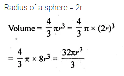 ML Aggarwal Class 10 Solutions for ICSE Maths Chapter 17 Mensuration MCQS 9