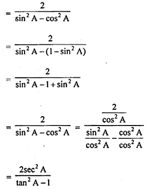 ML Aggarwal Class 10 Solutions for ICSE Maths Chapter 18 Trigonometric Identities Chapter Test 24