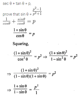 ML Aggarwal Class 10 Solutions for ICSE Maths Chapter 18 Trigonometric Identities Chapter Test 28