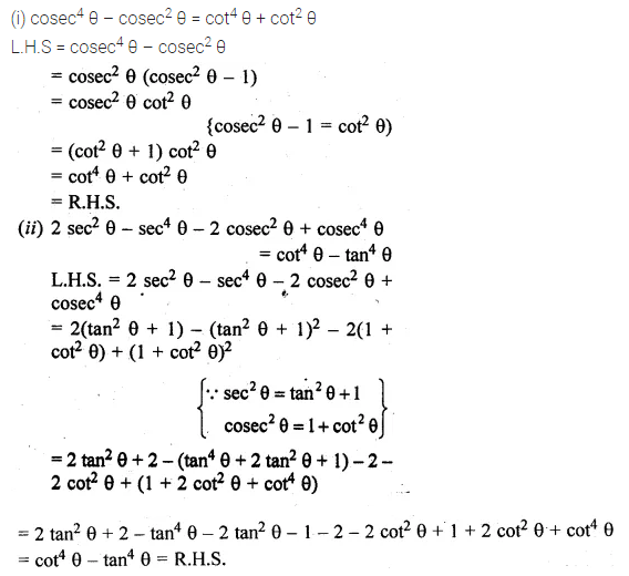 ML Aggarwal Class 10 Solutions for ICSE Maths Chapter 18 Trigonometric Identities Ex 18 35