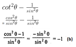 ML Aggarwal Class 10 Solutions for ICSE Maths Chapter 18 Trigonometric Identities MCQS 1