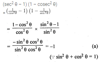 ML Aggarwal Class 10 Solutions for ICSE Maths Chapter 18 Trigonometric Identities MCQS 2