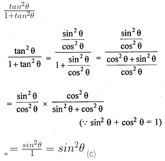 ML Aggarwal Class 10 Solutions for ICSE Maths Chapter 18 Trigonometric Identities MCQS 3