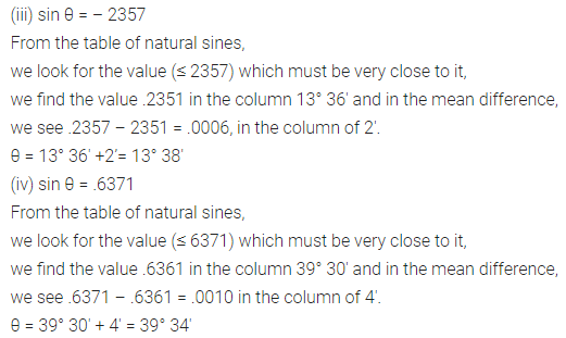 ML Aggarwal Class 10 Solutions for ICSE Maths Chapter 19 Trigonometric Tables Ex 19 5