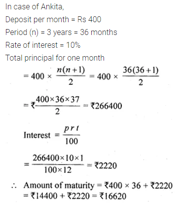 ML Aggarwal Class 10 Solutions for ICSE Maths Chapter 2 Banking Chapter Test 2