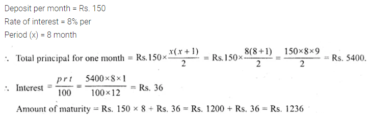 ML Aggarwal Class 10 Solutions for ICSE Maths Chapter 2 Banking Ex 2 2