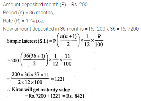 ML Aggarwal Class 10 Solutions for ICSE Maths Chapter 2 Banking Ex 2 4