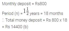 ML Aggarwal Class 10 Solutions for ICSE Maths Chapter 2 Banking MCQS 1