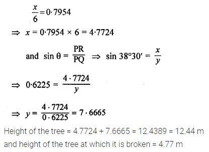 ML Aggarwal Class 10 Solutions for ICSE Maths Chapter 20 Heights and Distances Ex 20 14