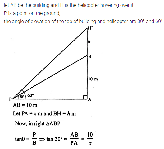 ML Aggarwal Class 10 Solutions for ICSE Maths Chapter 20 Heights and Distances Ex 20 18