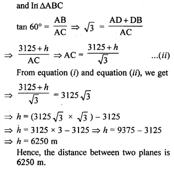 ML Aggarwal Class 10 Solutions for ICSE Maths Chapter 20 Heights and Distances Ex 20 21