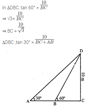 ML Aggarwal Class 10 Solutions for ICSE Maths Chapter 20 Heights and Distances Ex 20 40