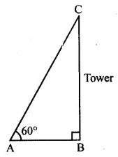 ML Aggarwal Class 10 Solutions for ICSE Maths Chapter 20 Heights and Distances MCQS 3