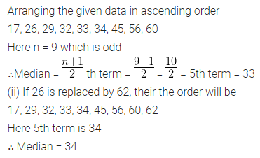 ML Aggarwal Class 10 Solutions for ICSE Maths Chapter 21 Measures of Central Tendency Chapter Test 27