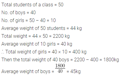 ML Aggarwal Class 10 Solutions for ICSE Maths Chapter 21 Measures of Central Tendency Chapter Test 4