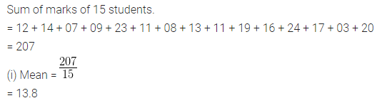 ML Aggarwal Class 10 Solutions for ICSE Maths Chapter 21 Measures of Central Tendency Ex 21.1 2