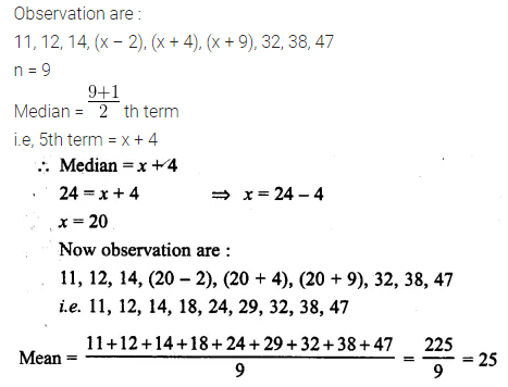 ML Aggarwal Class 10 Solutions for ICSE Maths Chapter 21 Measures of Central Tendency Ex 21.2 4