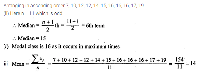 ML Aggarwal Class 10 Solutions for ICSE Maths Chapter 21 Measures of Central Tendency Ex 21.3 6