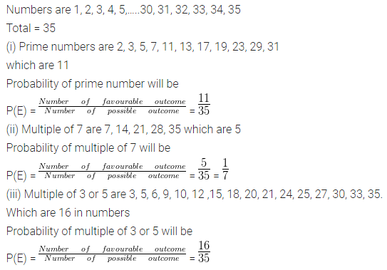 ML Aggarwal Class 10 Solutions for ICSE Maths Chapter 22 Probability Chapter Test 10