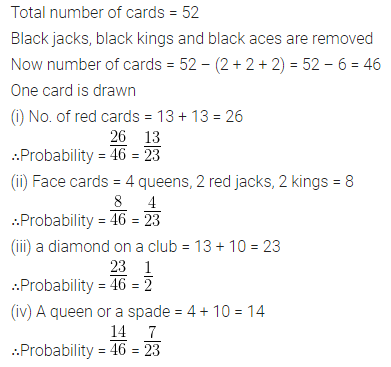 ML Aggarwal Class 10 Solutions for ICSE Maths Chapter 22 Probability Chapter Test 16