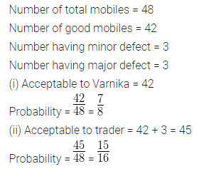 ML Aggarwal Class 10 Solutions for ICSE Maths Chapter 22 Probability Chapter Test 5