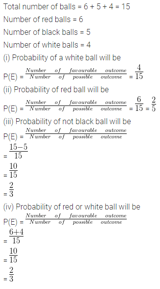 ML Aggarwal Class 10 Solutions for ICSE Maths Chapter 22 Probability Chapter Test 6