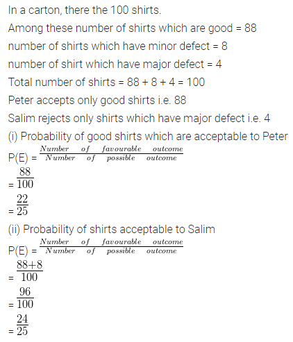 ML Aggarwal Class 10 Solutions for ICSE Maths Chapter 22 Probability Ex 22 17