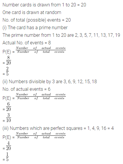 ML Aggarwal Class 10 Solutions for ICSE Maths Chapter 22 Probability Ex 22 30