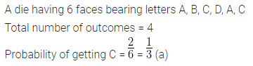 ML Aggarwal Class 10 Solutions for ICSE Maths Chapter 22 Probability MCQS 10